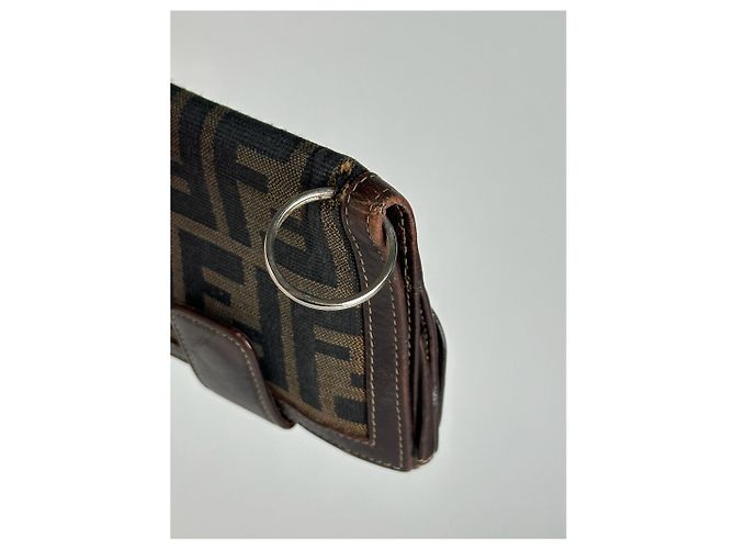 Portafoglio Vintage Fendi Roma Monogramma Marrone - vista 4
