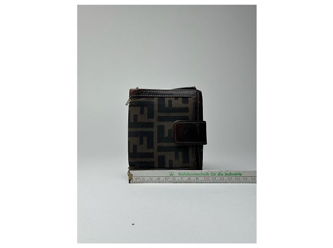 Portafoglio Vintage Fendi Roma Monogramma Marrone - vista 7