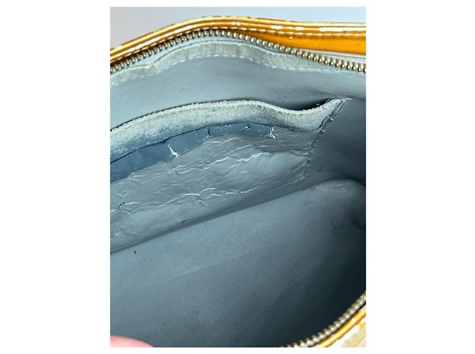Bolsa de couro Vernis Louis Vuitton vintage amarela Amarelo - vista 6