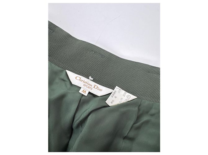 Gonna in lana vintage Dior verde M - vista 12