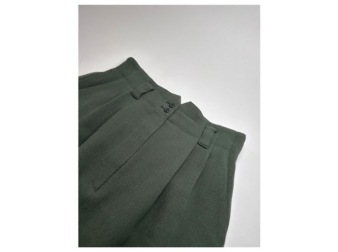 Gonna in lana vintage Dior verde M - vista 5