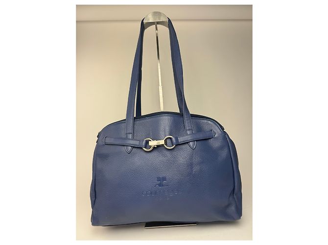 Vintage Courreges Ledertasche blau - Ansicht 14