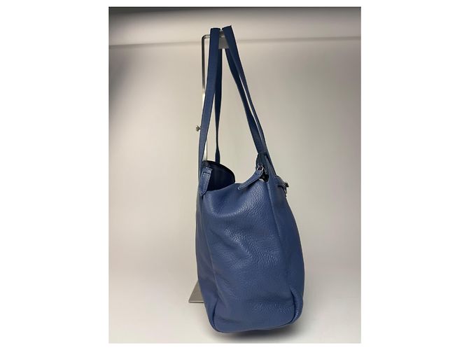 Vintage Courreges Ledertasche blau - Ansicht 7
