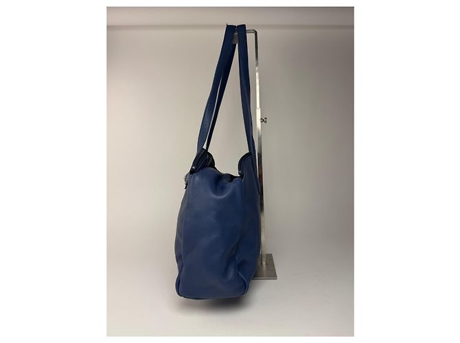 Vintage Courreges Ledertasche blau - Ansicht 8