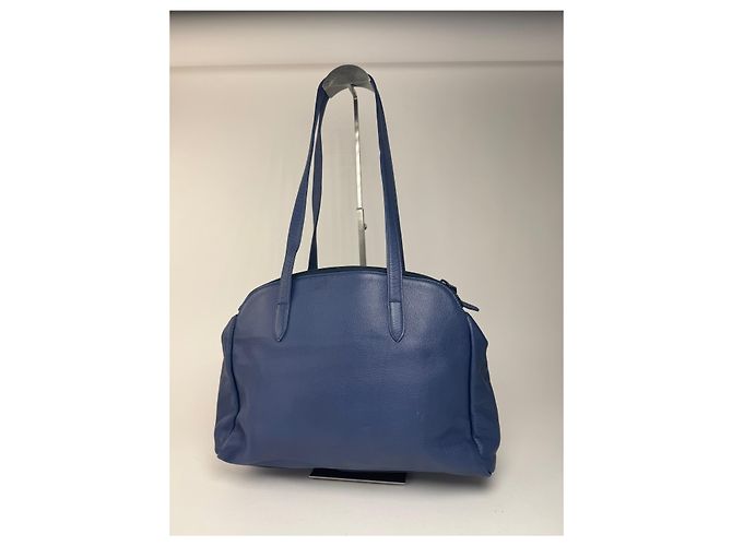 Vintage Courreges Ledertasche blau - Ansicht 9