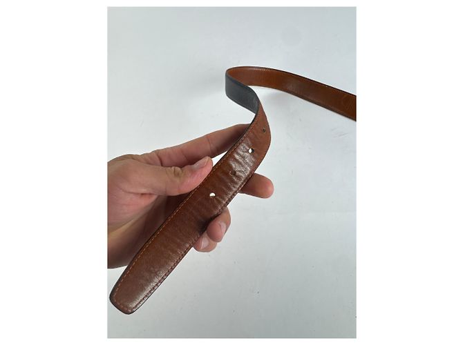 Vintage Gucci Ledergürtel schwarz - Ansicht 5