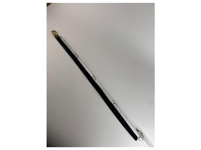 Vintage Gucci Ledergürtel schwarz - Ansicht 8