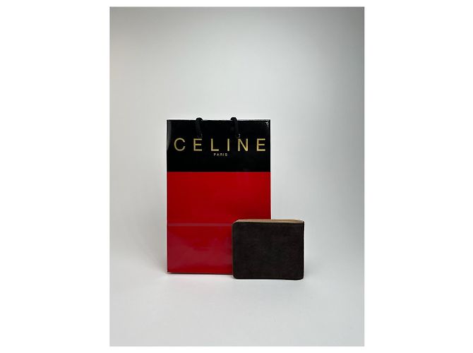 Céline Vintage Celine Paris Lederkartenhalter Monogramm Schwarz - Ansicht 2