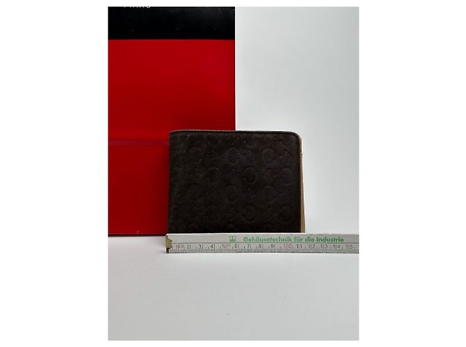 Céline Vintage Celine Paris Lederkartenhalter Monogramm Schwarz - Ansicht 3
