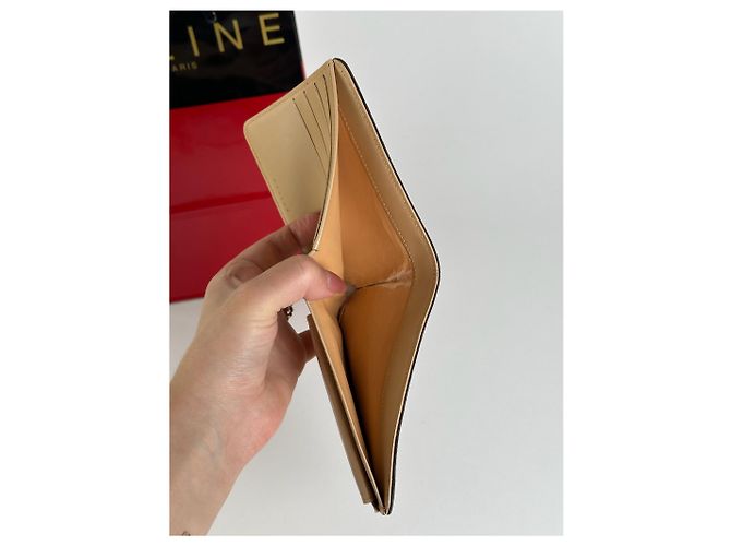 Céline Vintage Celine Paris Lederkartenhalter Monogramm Schwarz - Ansicht 6