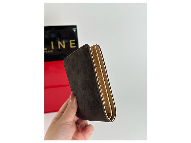 Céline Vintage Celine Paris Lederkartenhalter Monogramm Schwarz - Ansicht 8