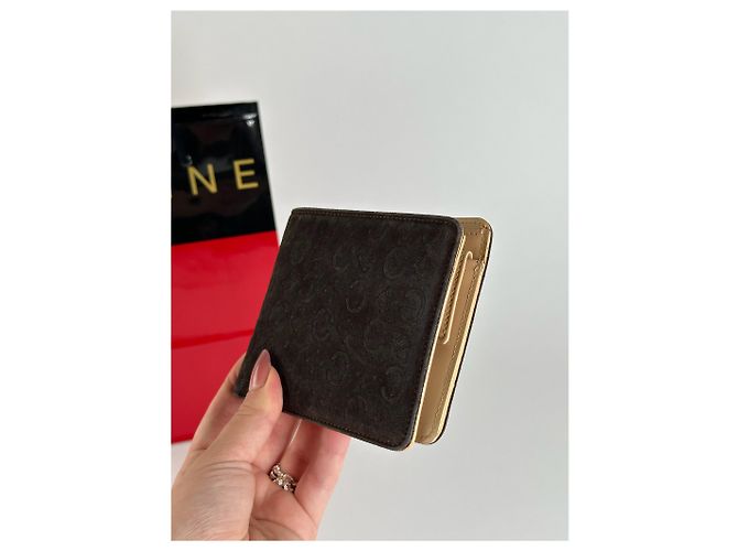 Céline Vintage Celine Paris Lederkartenhalter Monogramm Schwarz - Ansicht 9