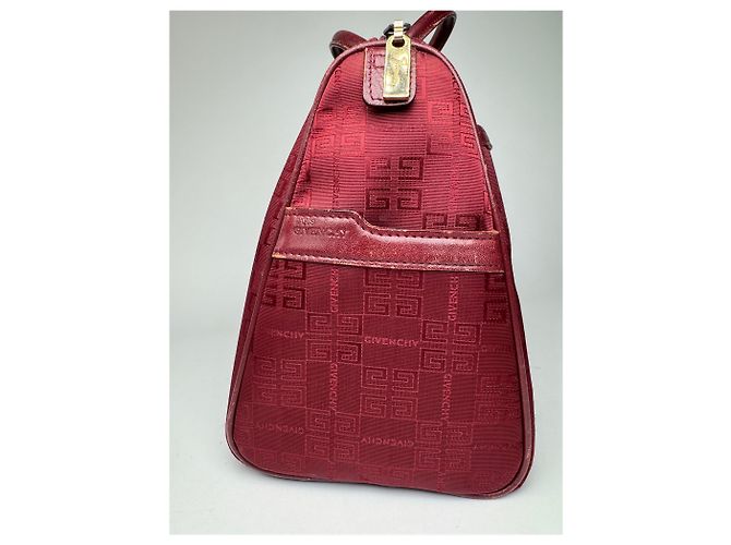 Vintage Givenchy Mini Boston Tasche burgunderrot Bordeaux - Ansicht 10