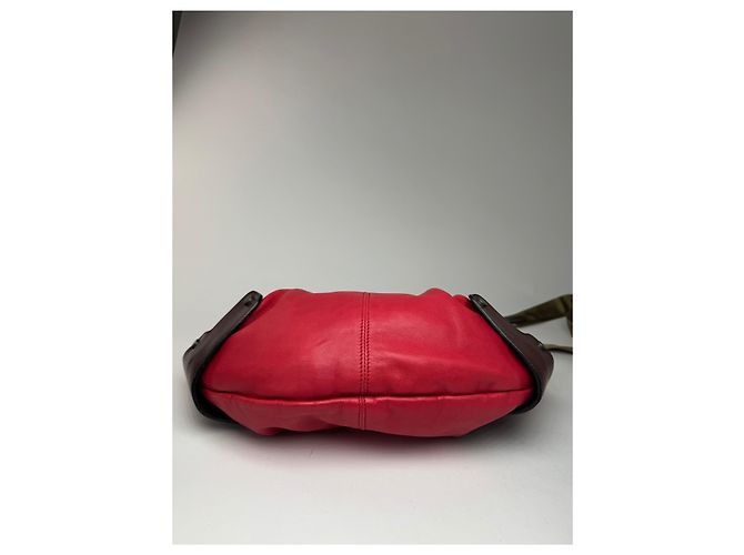 Vintage 2-Wege Marni Tasche rot braun - Ansicht 11