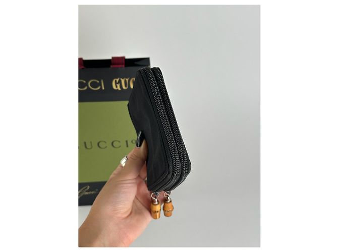 Vintage Gucci Bamboo Wallet black - view 10