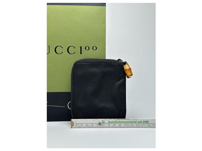 Vintage Gucci Bamboo Wallet black - view 2