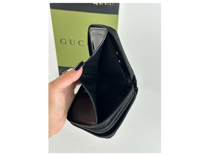 Vintage Gucci Bamboo Wallet black - view 6