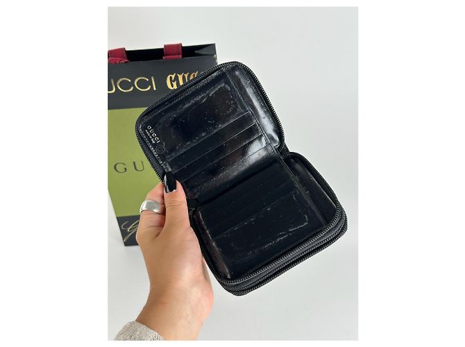 Vintage Gucci Bamboo Wallet black - view 8
