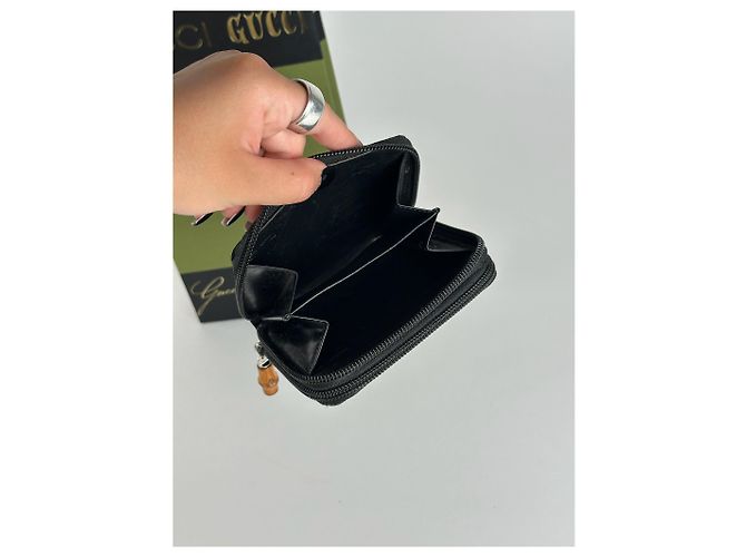 Vintage Gucci Bamboo Wallet black - view 9