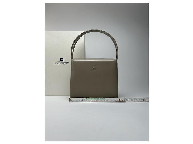 Vintage Givenchy Patentleder 4G Tasche grau - Ansicht 10