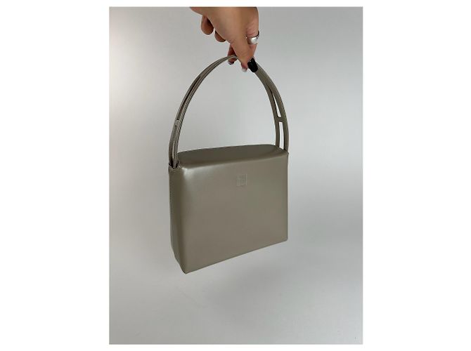 Vintage Givenchy Patentleder 4G Tasche grau - Ansicht 3