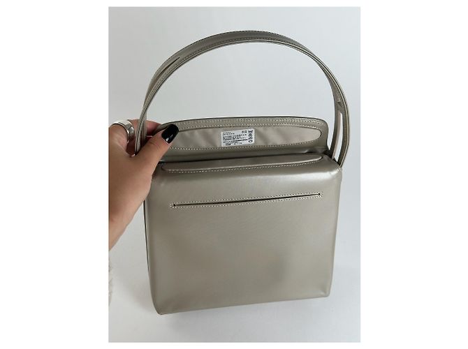 Vintage Givenchy Patentleder 4G Tasche grau - Ansicht 4