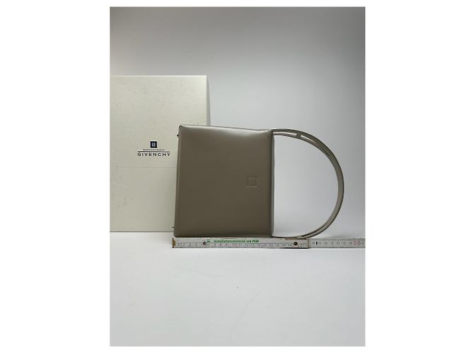 Vintage Givenchy Patentleder 4G Tasche grau - Ansicht 9