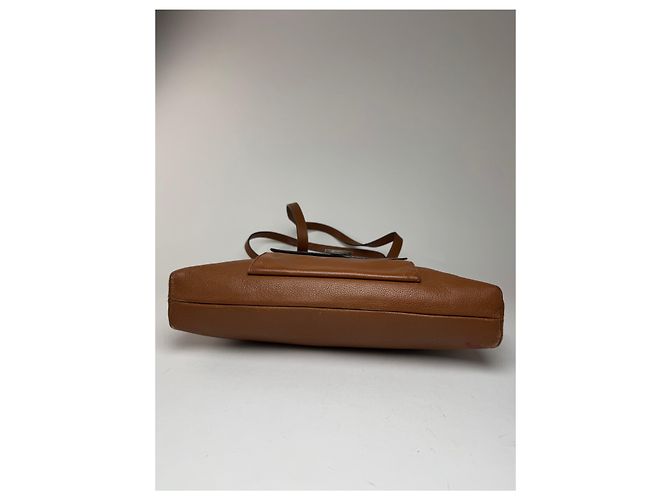 Céline Sac à main en cuir vintage Celine Paris marron - vue 14