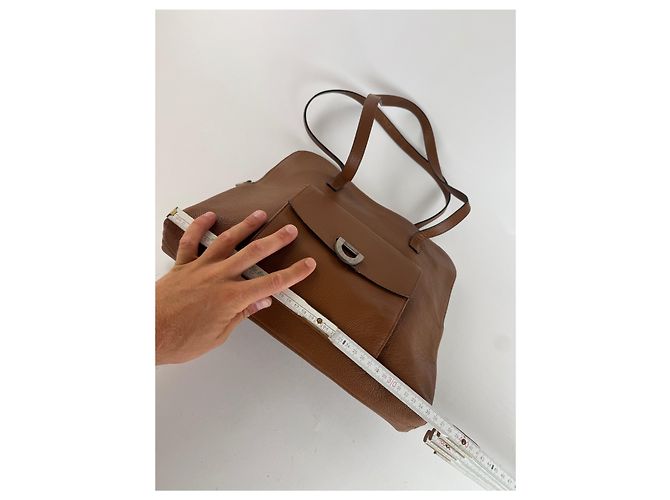 Céline Sac à main en cuir vintage Celine Paris marron - vue 15