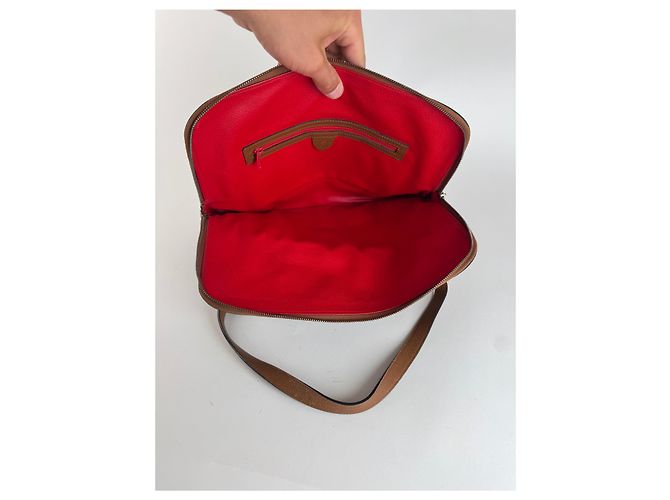 Céline Sac à main en cuir vintage Celine Paris marron - vue 3