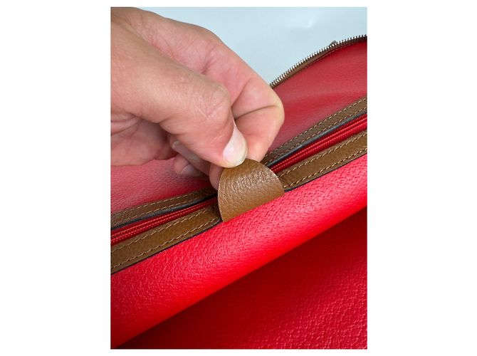 Céline Sac à main en cuir vintage Celine Paris marron - vue 6