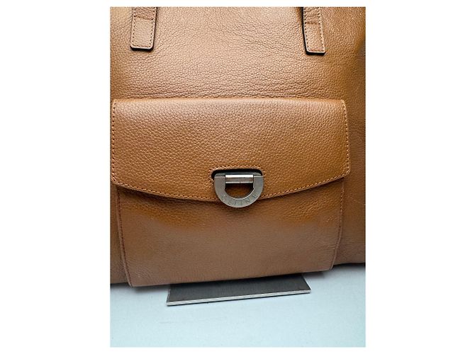 Céline Sac à main en cuir vintage Celine Paris marron - vue 8
