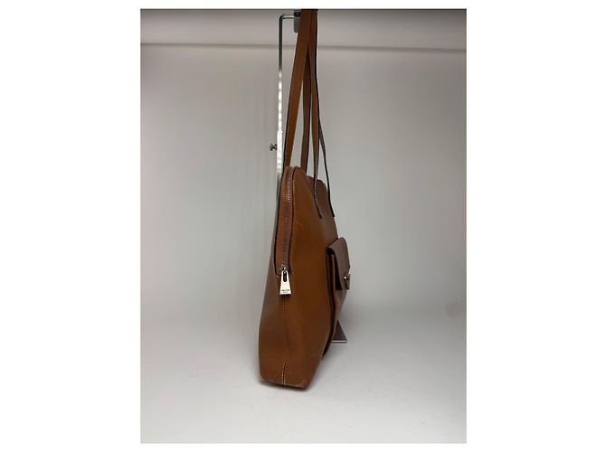 Céline Sac à main en cuir vintage Celine Paris marron - vue 9