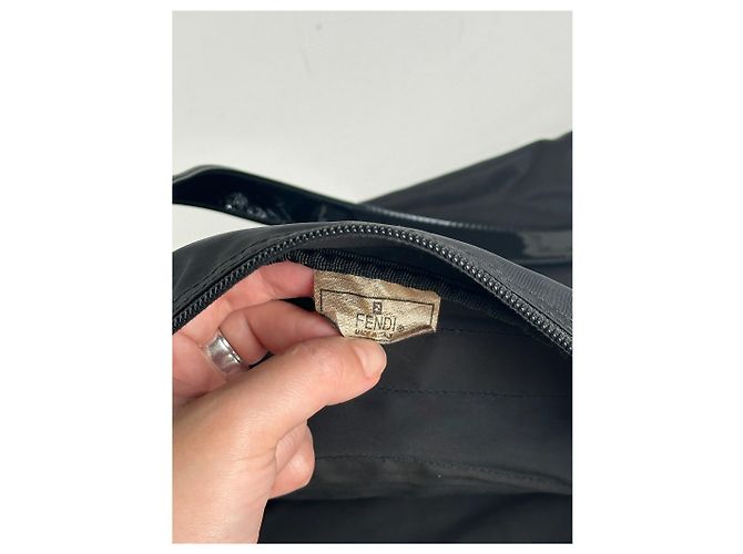 Borsa da viaggio vintage Fendi Roma nera Nero - vista 4