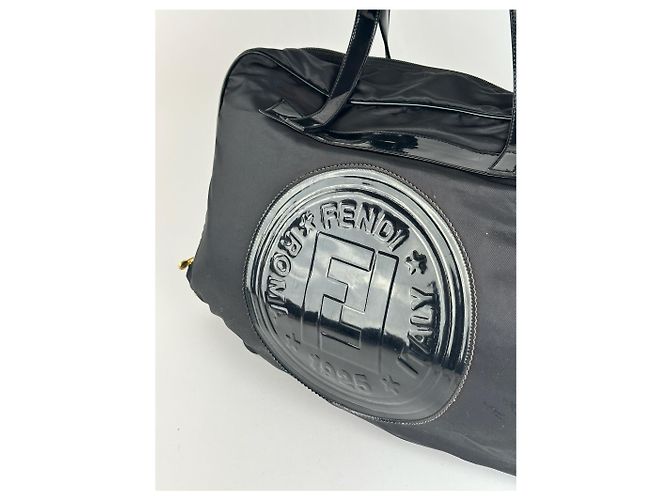 Borsa da viaggio vintage Fendi Roma nera Nero - vista 6