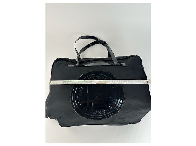 Borsa da viaggio vintage Fendi Roma nera Nero - vista 9