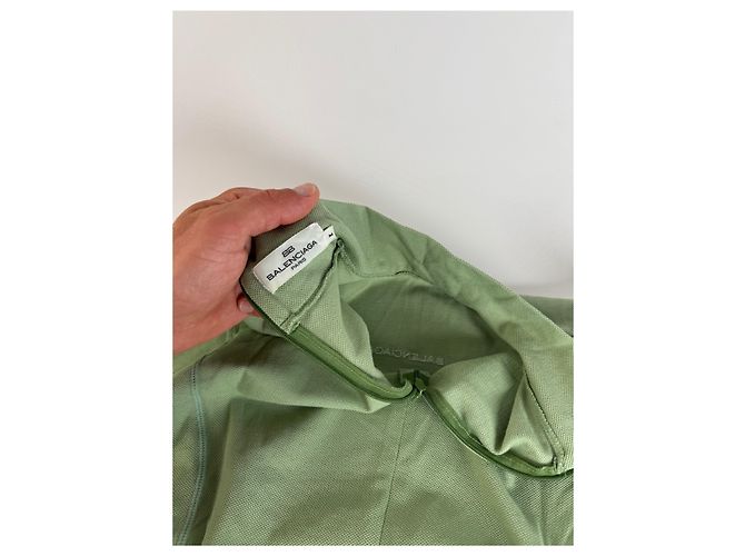 Vintage Balenciaga Rollkragenpullover grün M - Ansicht 12