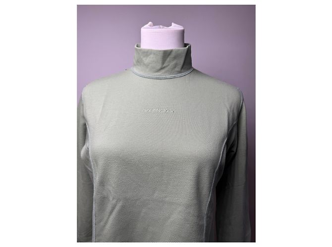 Vintage Balenciaga Rollkragenpullover grün M - Ansicht 6