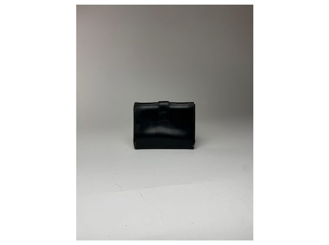 Vintage Loewe Anagram Leather wallet black - view 2
