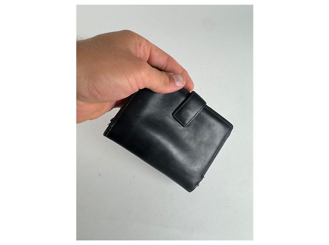 Vintage Loewe Anagram Leather wallet black - view 4