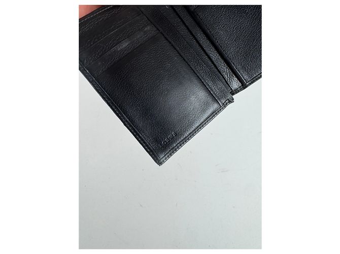 Vintage Loewe Anagram Leather wallet black - view 6