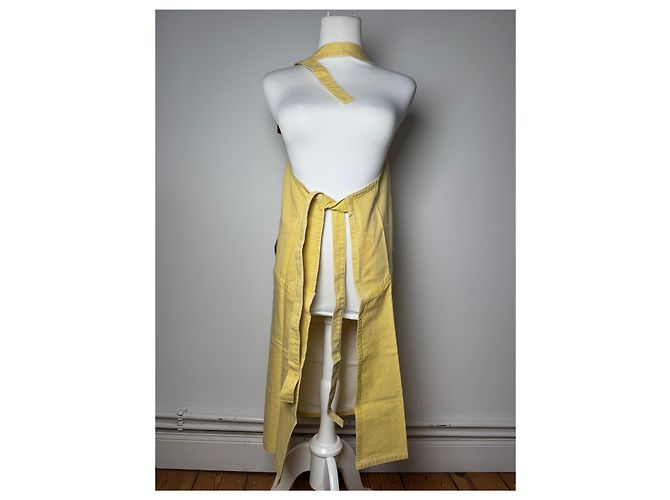 Abito in cotone vintage Issey Miyake giallo M - vista 13