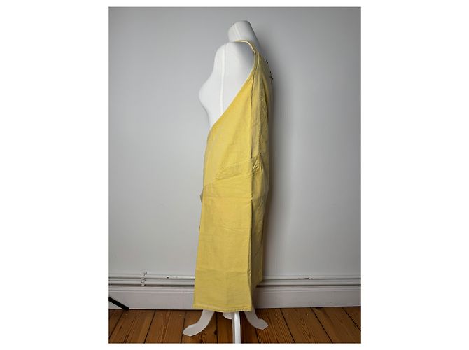 Abito in cotone vintage Issey Miyake giallo M - vista 2