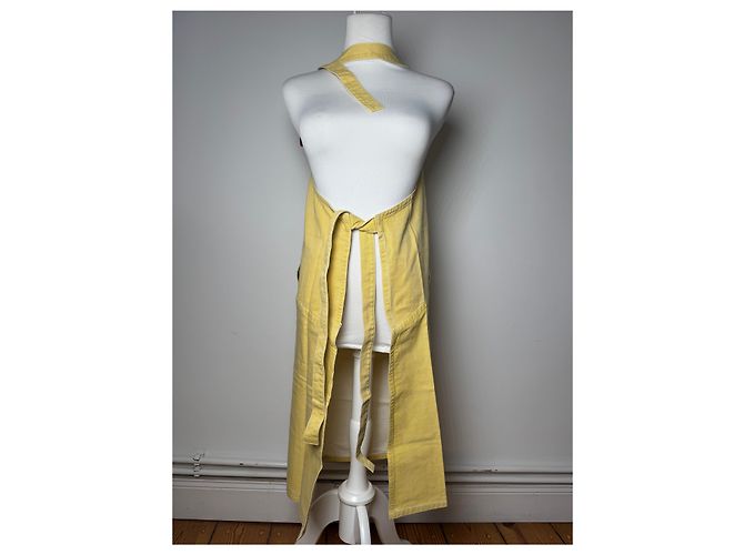 Abito in cotone vintage Issey Miyake giallo M - vista 3