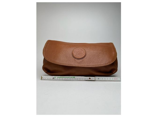 Clutch in pelle vintage Givenchy marrone - vista 12