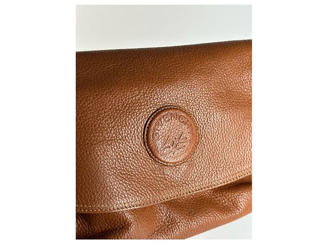Clutch in pelle vintage Givenchy marrone - vista 3