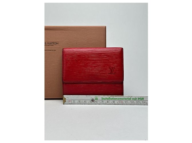 Vintage Louis Vuitton EPI Leather wallet red - view 10
