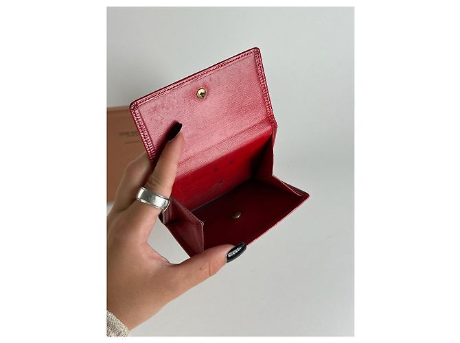 Vintage Louis Vuitton EPI Leather wallet red - view 6