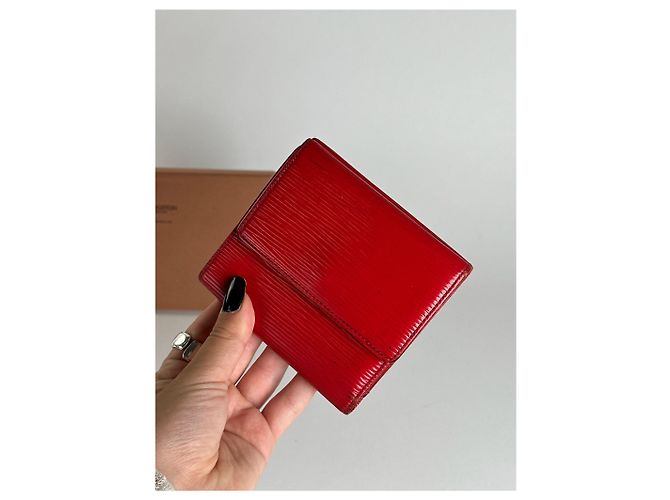 Vintage Louis Vuitton EPI Leather wallet red - view 7