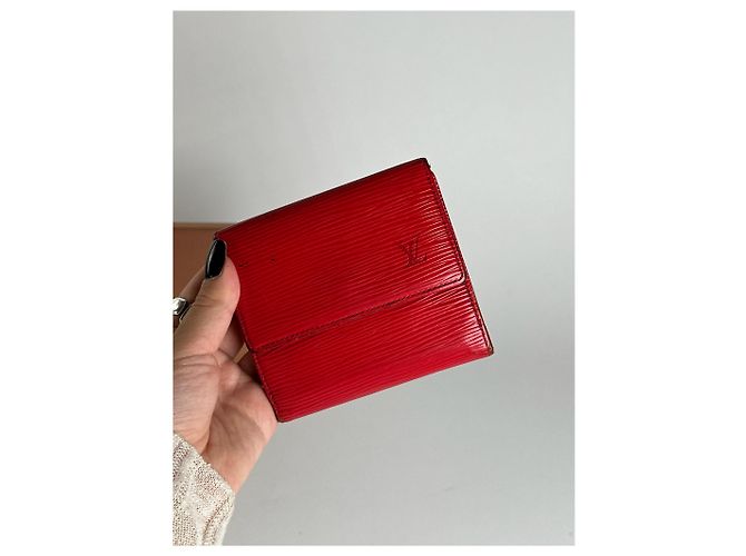 Vintage Louis Vuitton EPI Leather wallet red - view 8